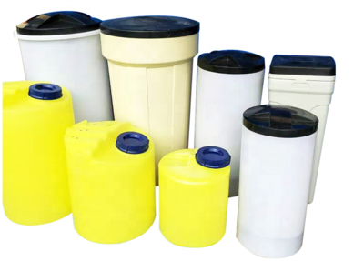 Circular and square White Color Water Softener Pe Brine Salt Tank