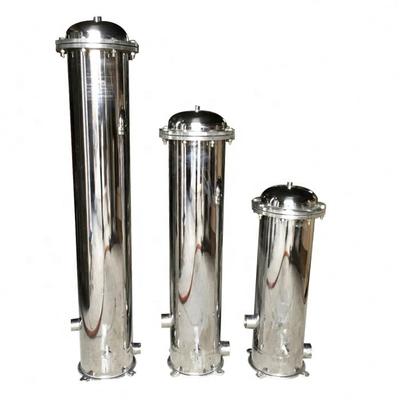 High quality Stainless Steel  10 20 30 inch Water Filter Housing with pressure gage