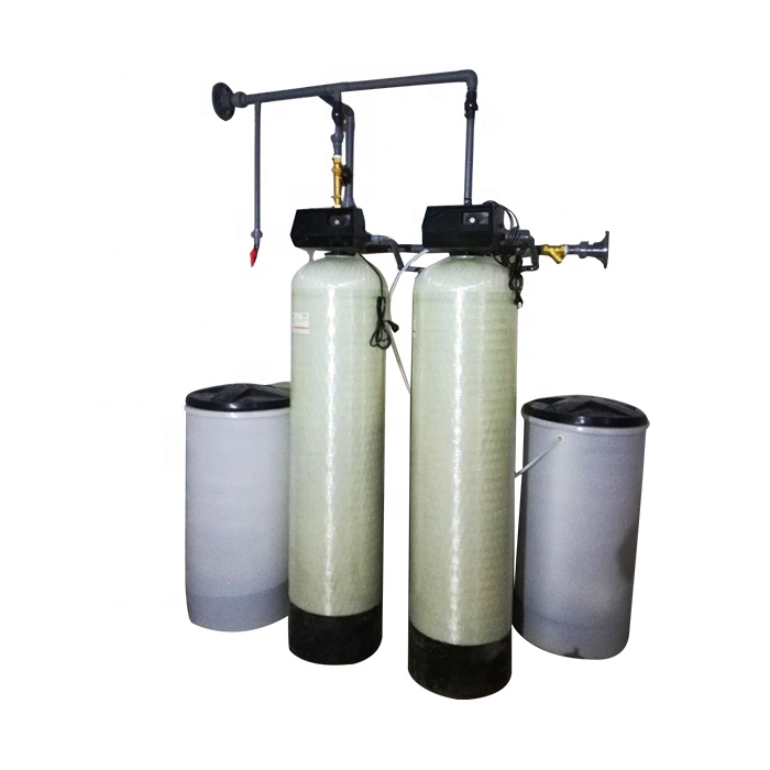 Equipment for softening groundwater of well water treatment water softener